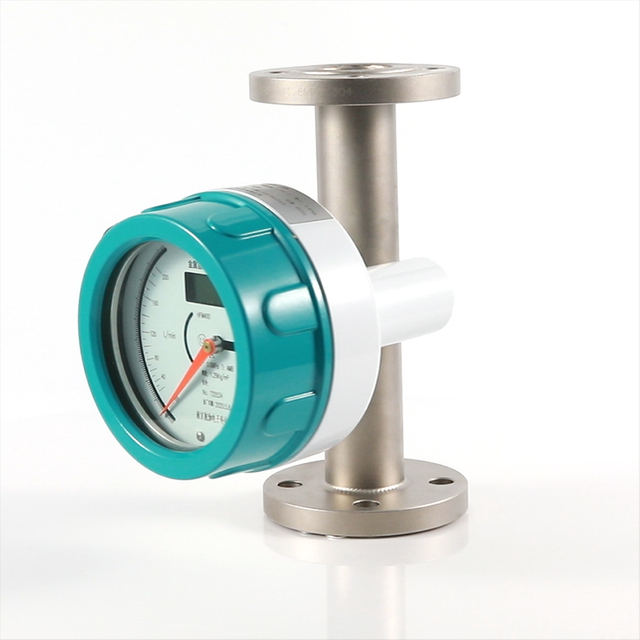 Indicador de puntero HFM400 Tubo de metal Medidor de flujo del rotor de satijas