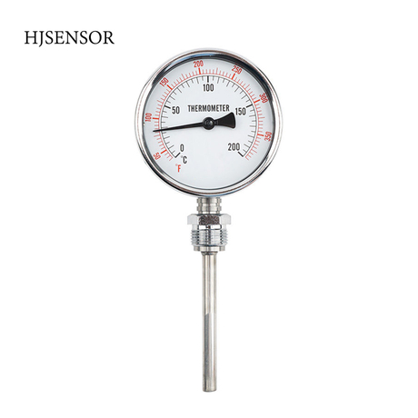 Termómetro de medidor de temperatura del termómetro bimetal de acero inoxidable HTB 